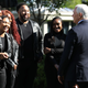 Vice President Mike Pence speaks with members of the Spirit of Faith Christian Center Choir in the Rose Garden following National Day of Prayer event at the White House May 07, 2020 in Washington, DC. The White House invited faith leaders from across the country to participate in the event which was held during the novel coronavirus pandemic.